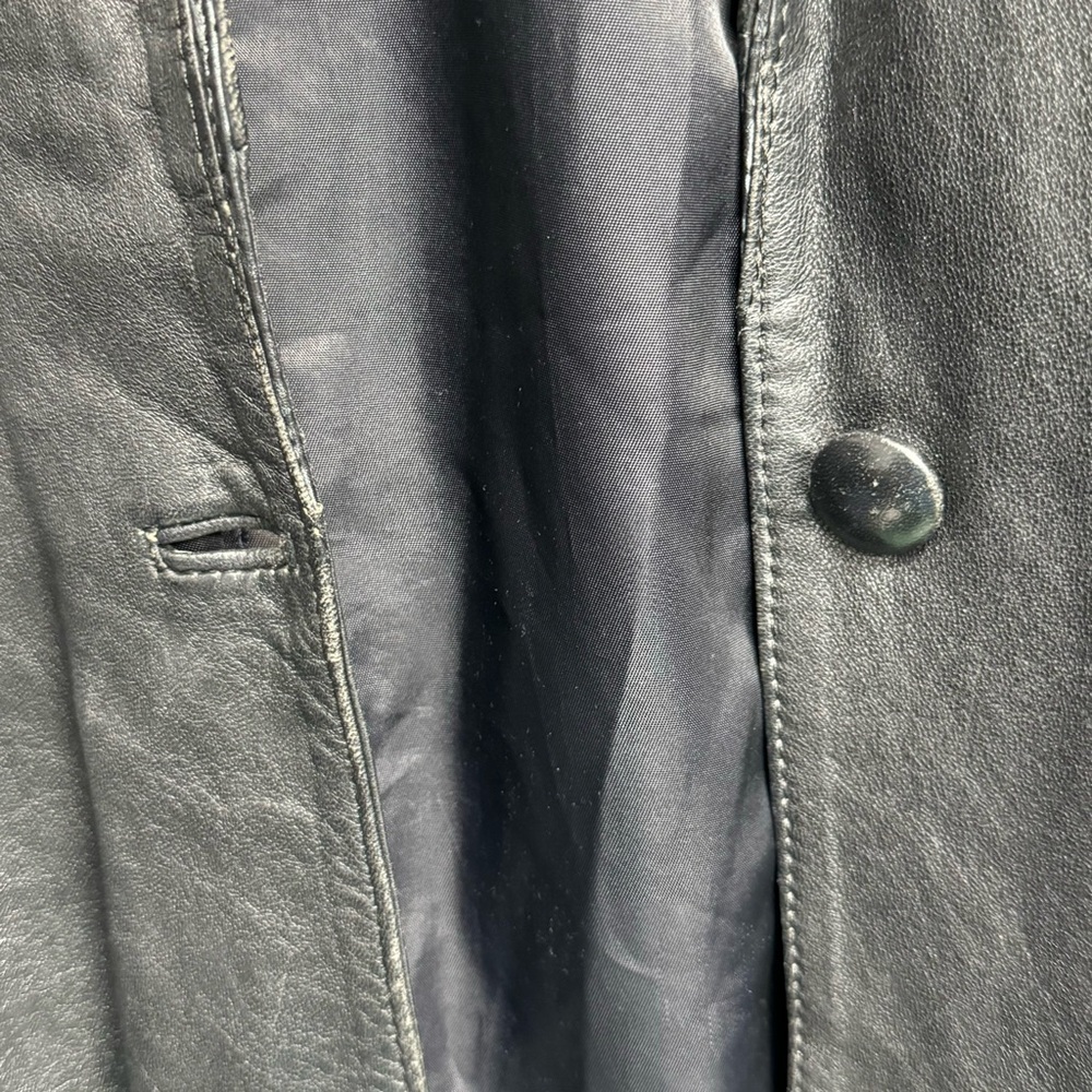 LYZANT Black Leather‎ jacket L - Picture 5 of 14